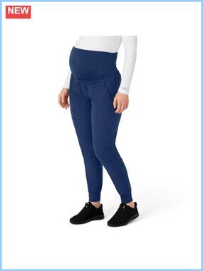 Maternity Jogger Scrub Pant High Rise Relaxed Fit Pull On